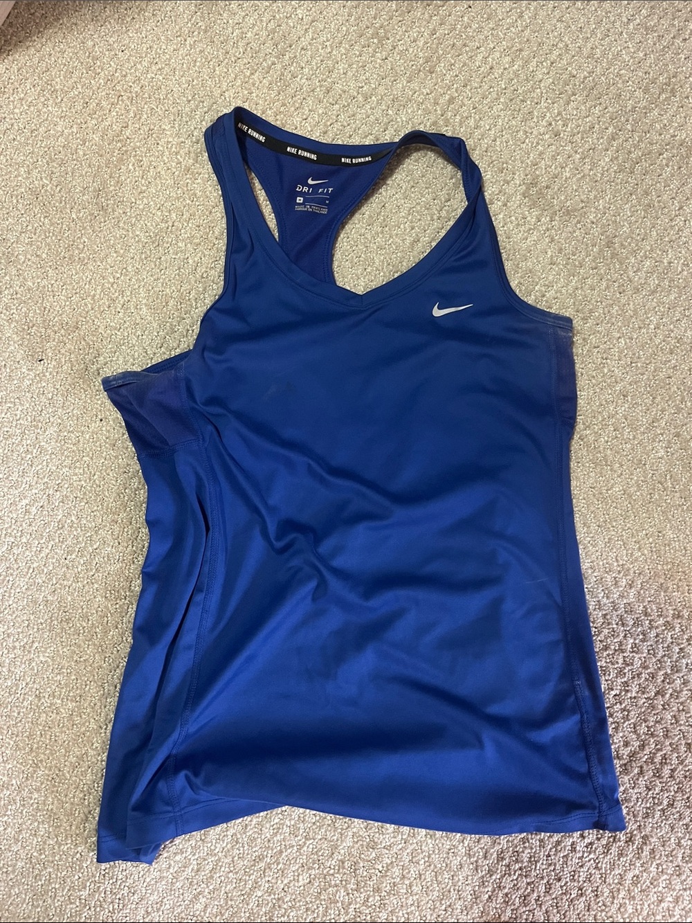 Nike Dri-FIT Racerback Tank Top - Blue